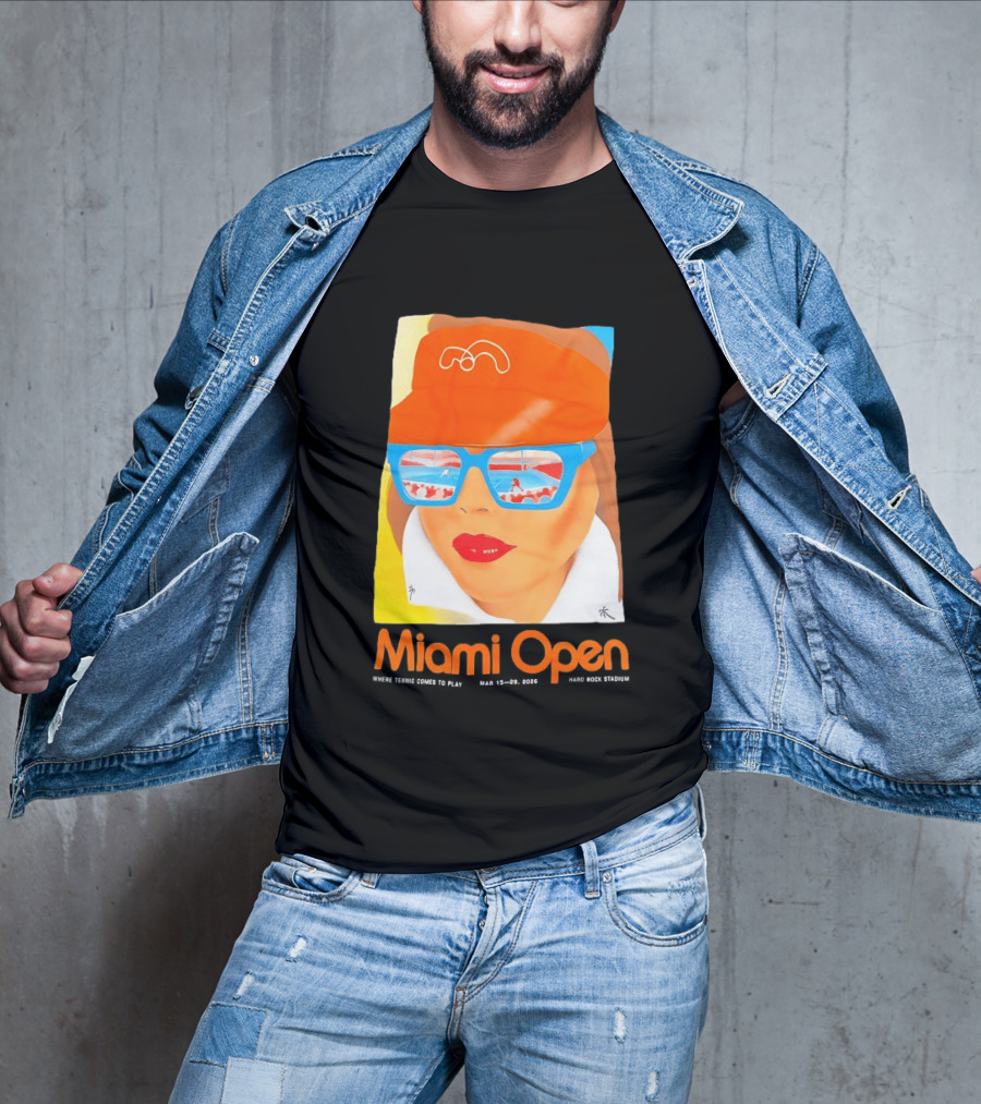 Miami Open Where Tennis Comes To Play Retro Tennis Fashion T-Shirt
