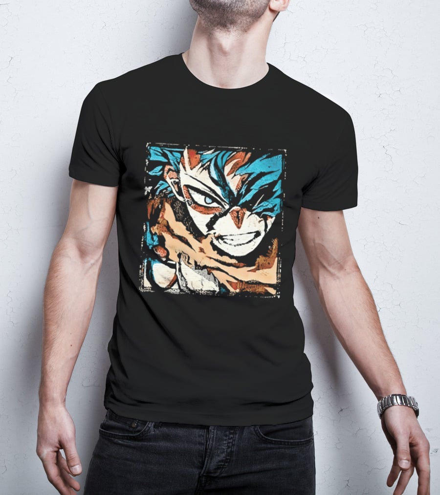 My Hero Academia Trippy Deku Blue And Red Abstract T-Shirt