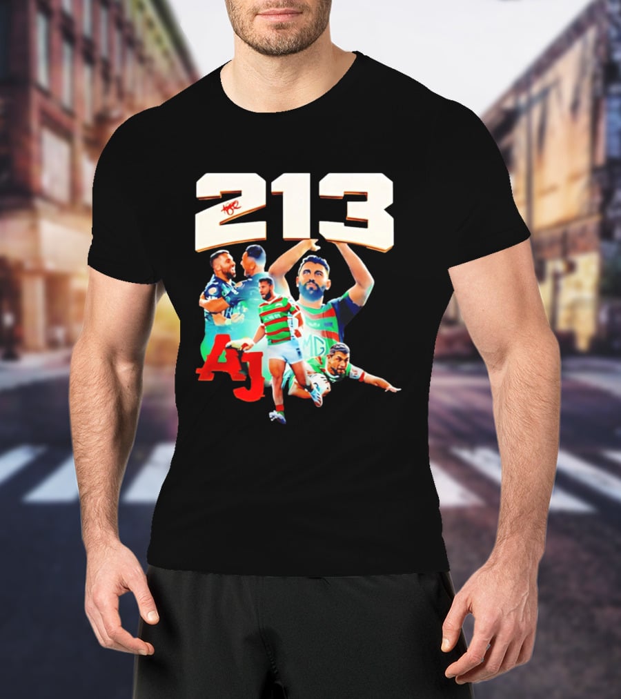 South Sydney Rabbitohs Alex Johnston 213 Record Breaker AJ Rugby T-Shirt
