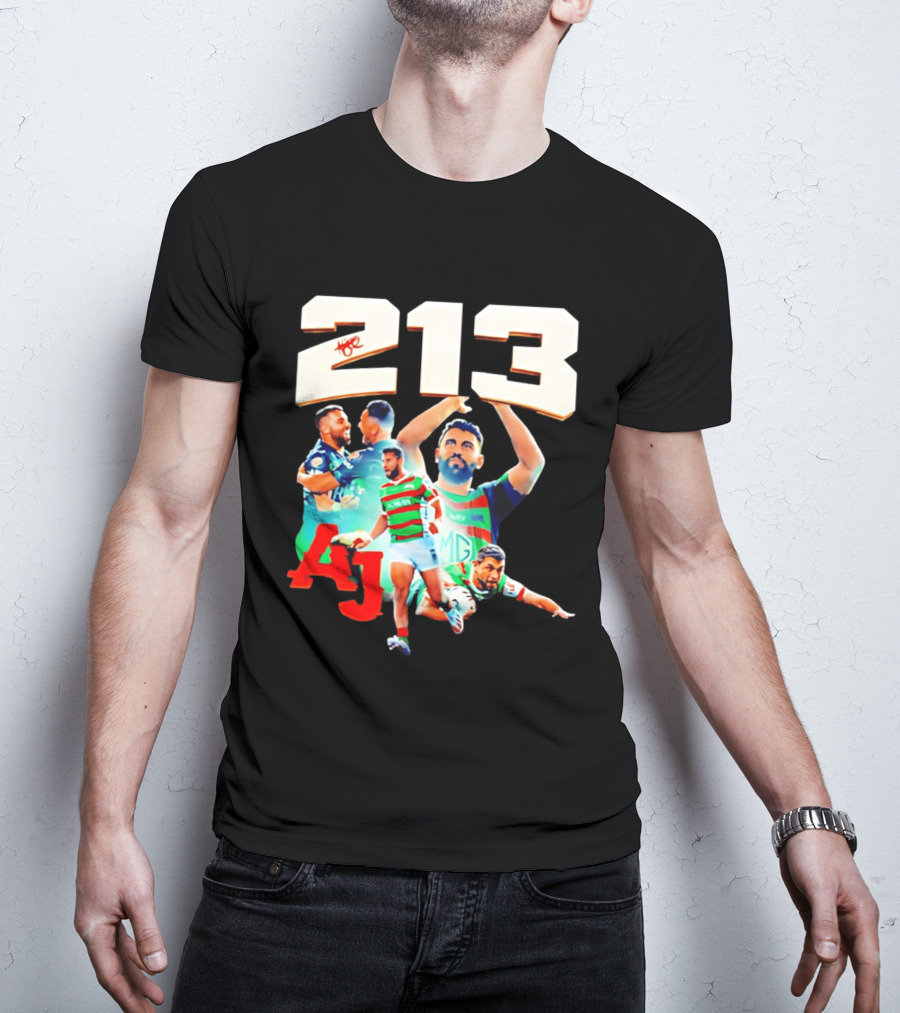South Sydney Rabbitohs Alex Johnston 213 Record Breaker AJ Rugby T-Shirt