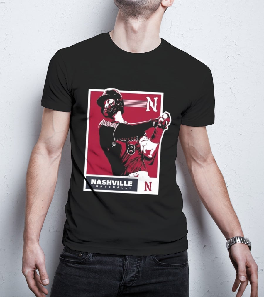 Nashville Baseball 2026 Sounds Tour Yankees Player Number 8 T-Shirt