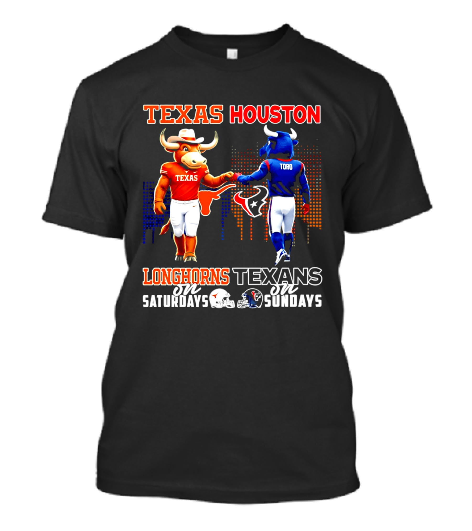 Texas Longhorns Texas Houston Toro Saturdays Sundays T-Shirt