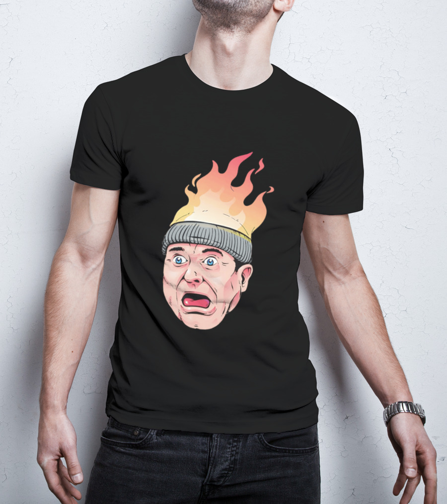 Home Alone Harry Head On Fire Meme T-Shirt
