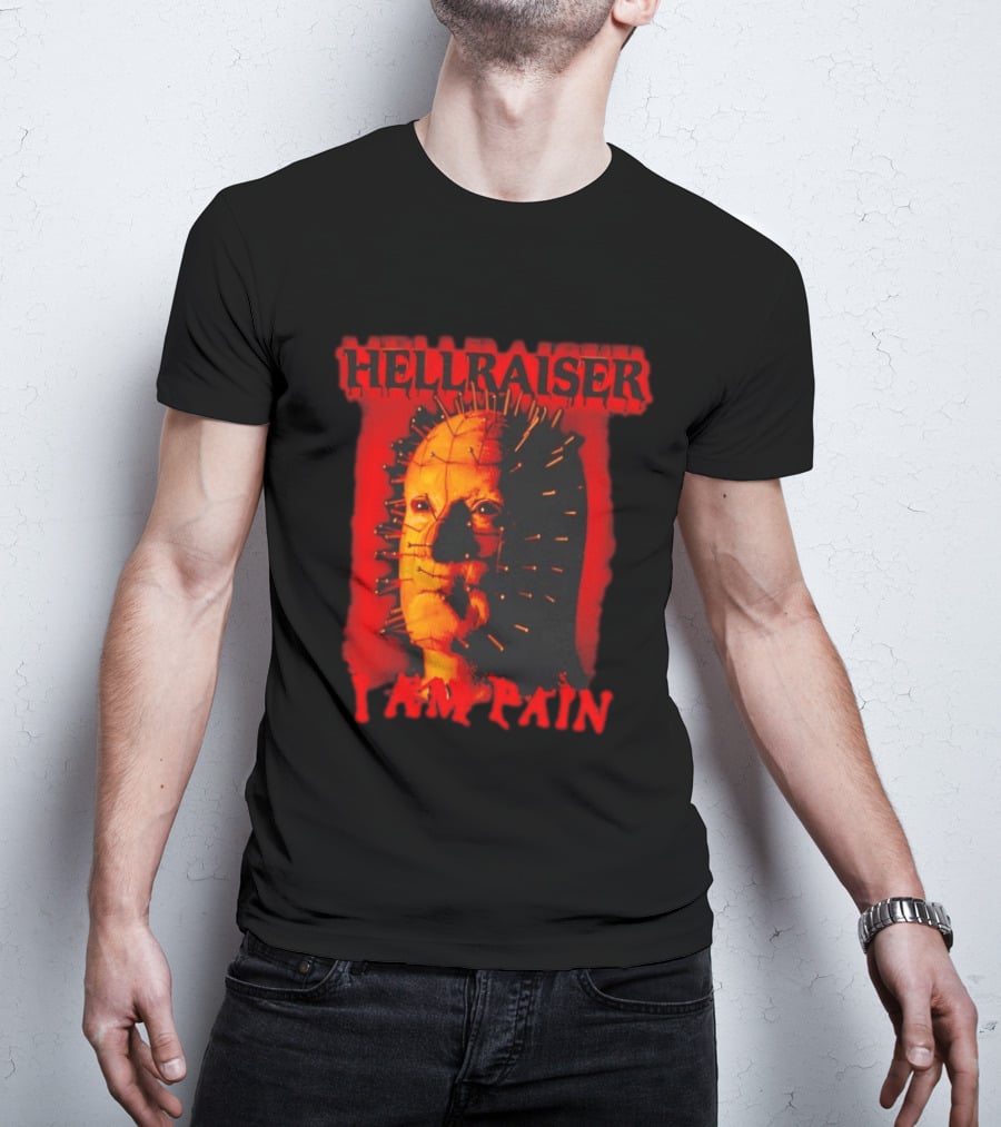Hellraiser I Am Pain Pinhead Horror Movie T-Shirt