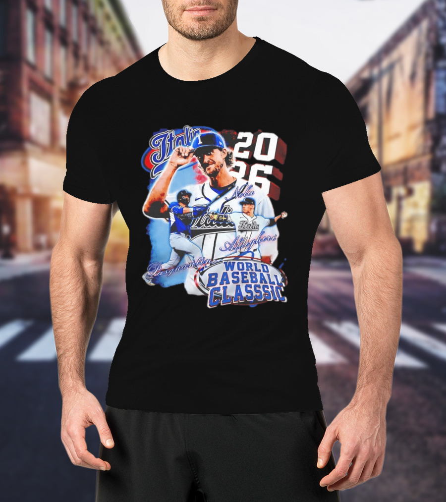 Italia 2026 World Baseball Classic Pasquantino Nola Aldegheri WBC T-Shirt