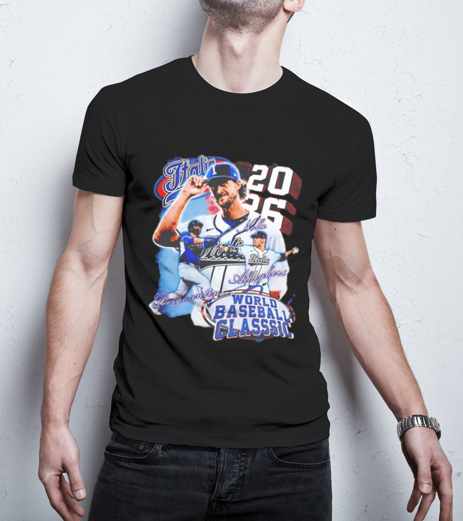 Italia 2026 World Baseball Classic Pasquantino Nola Aldegheri WBC T-Shirt