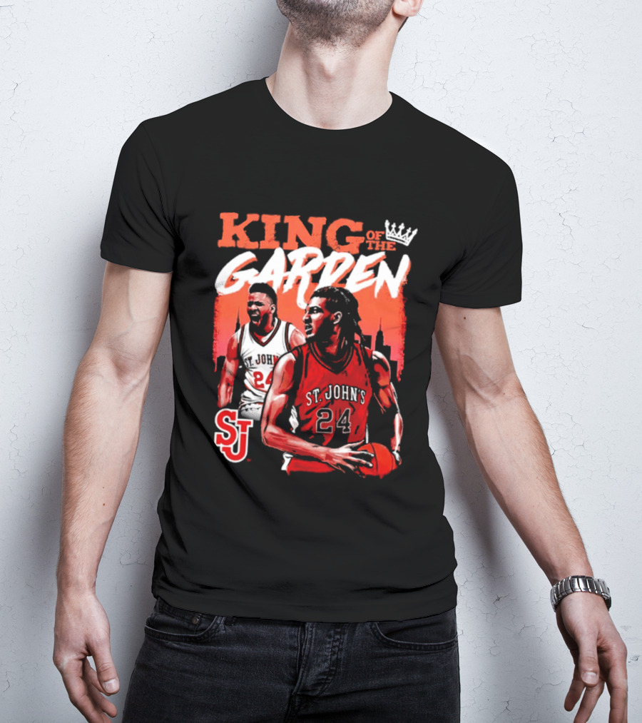 Zuby Ejiofor St. John's Red Storm 24 King Of The Garden T-Shirt