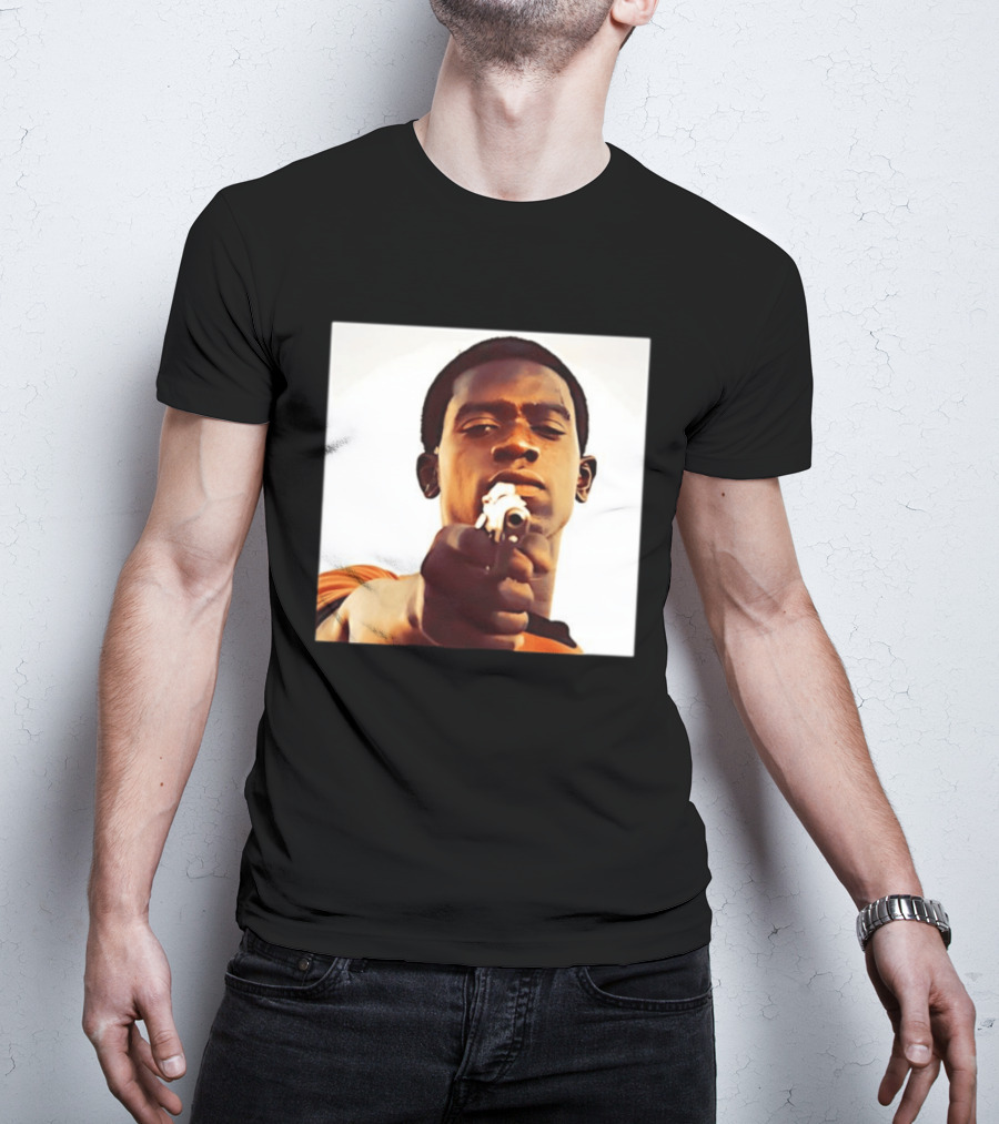 Snowfall TV Series 2017 Damson Idris Character With Gun T-Shirt
