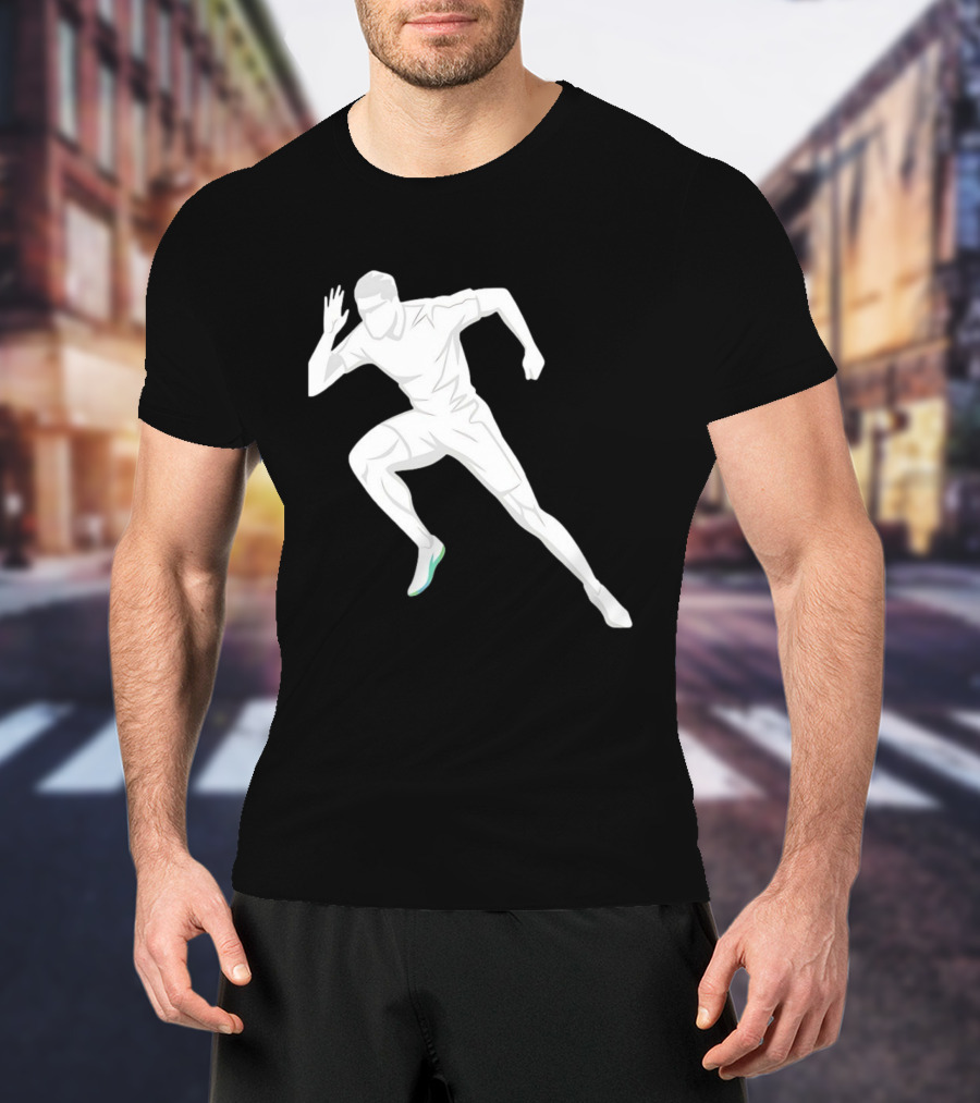 Sprint Athlete Dynamic Pose Running T-Shirt