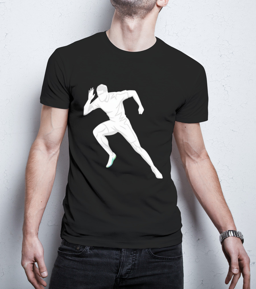 Sprint Athlete Dynamic Pose Running T-Shirt