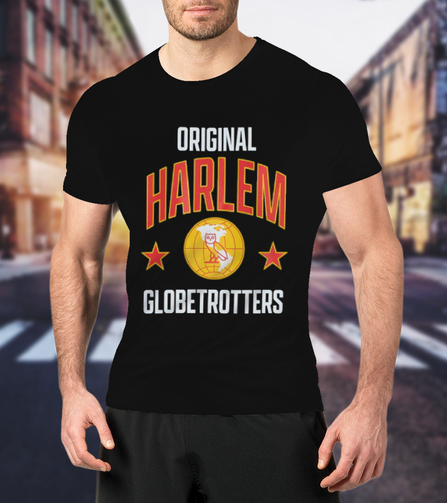 Original Harlem Globetrotters Owl And Stars T-Shirt