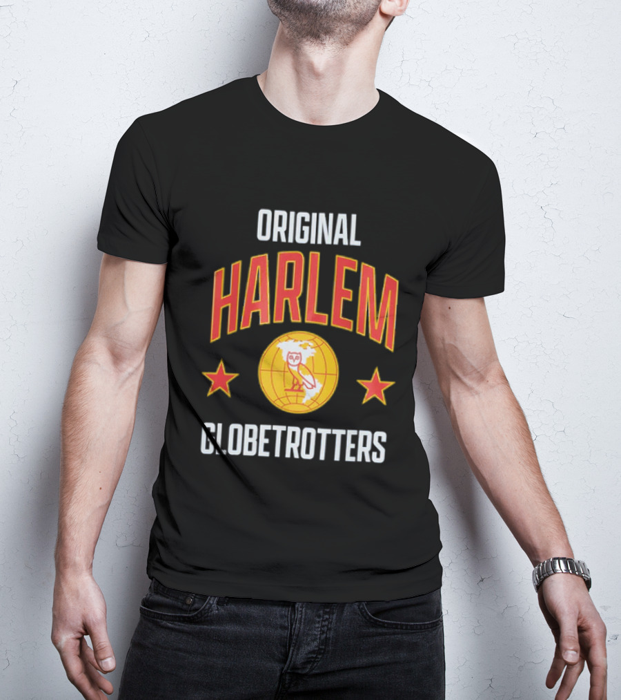Original Harlem Globetrotters Owl And Stars T-Shirt