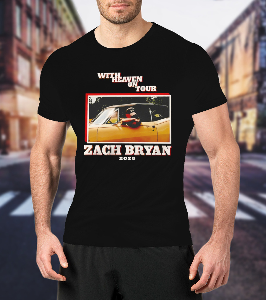 Zach Bryan 2024 Oklahoma Country Music With Heaven On Tour T-Shirt