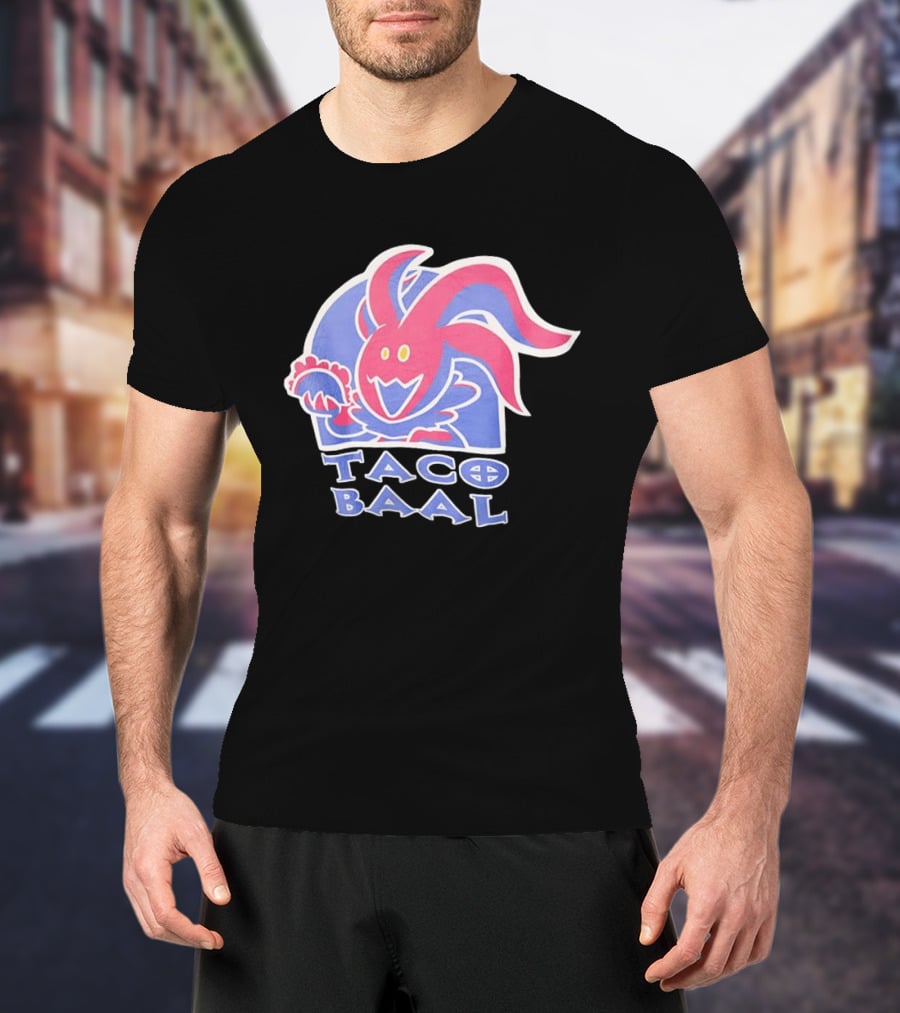 Taco Baal Jester Demon Holding Taco T-Shirt
