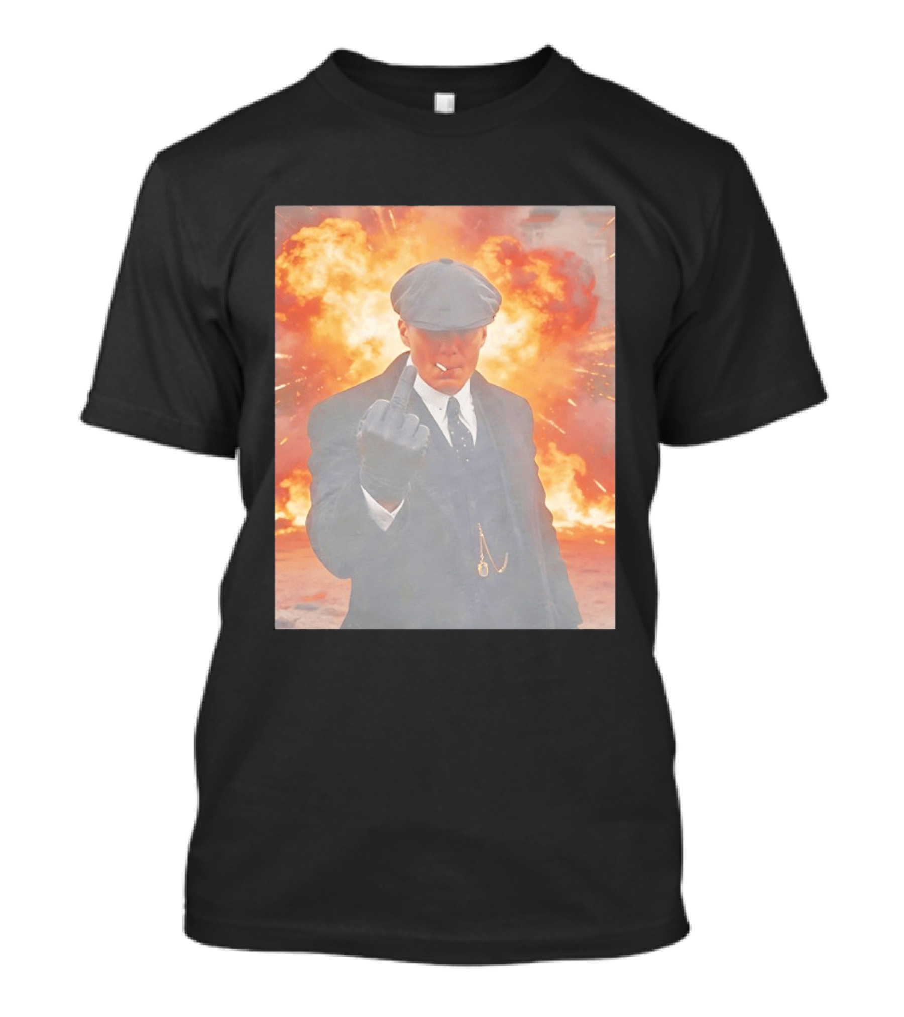Peaky Blinders Shelby Explosion Middle Finger Iconic Scene T-Shirt