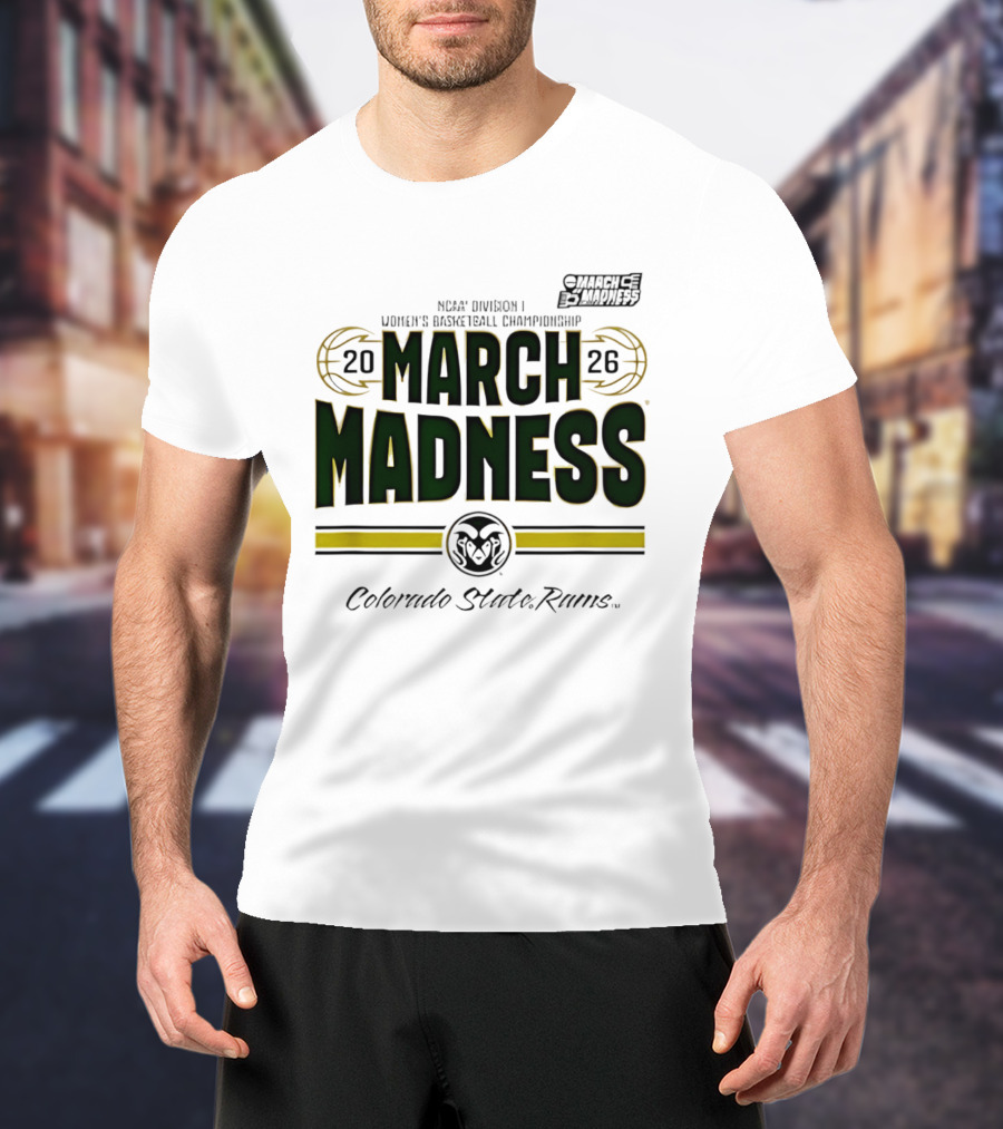 NCAA Division I Women's Basketball Championship Colorado State Rams March Madness 2026 T-Shirt