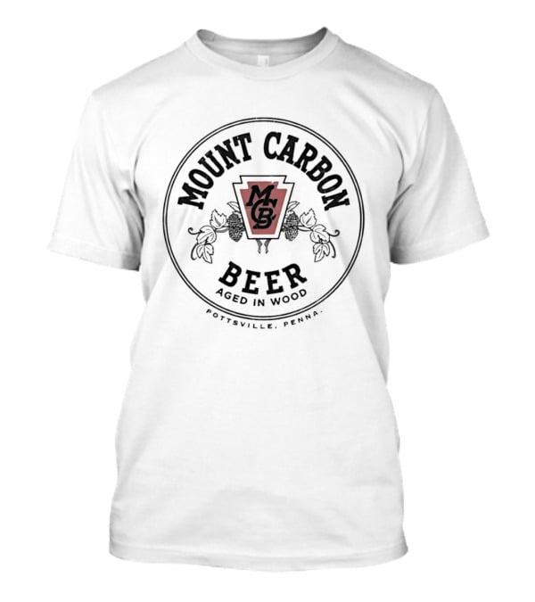Mount Carbon Beer Aged In Wood MCB Pottsville Pennsylvania T-Shirt