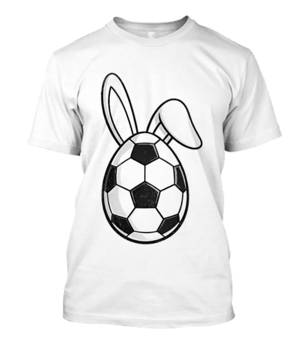 Happy Easter Bunny Ears Soccer Egg T-Shirt