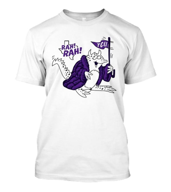 TCU Rah Rah Horned Frog Cheer Flag T-Shirt