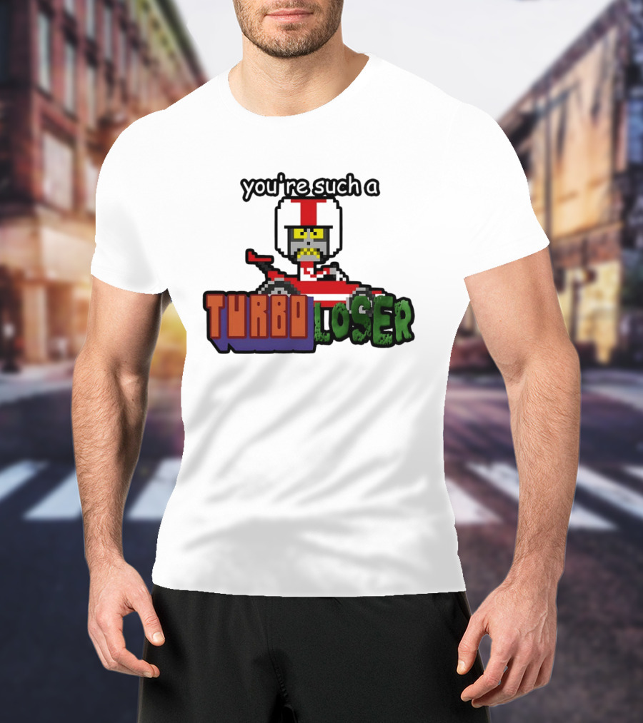 You're Such A Turbo Loser Pixel Art Racing Helmet T-Shirt
