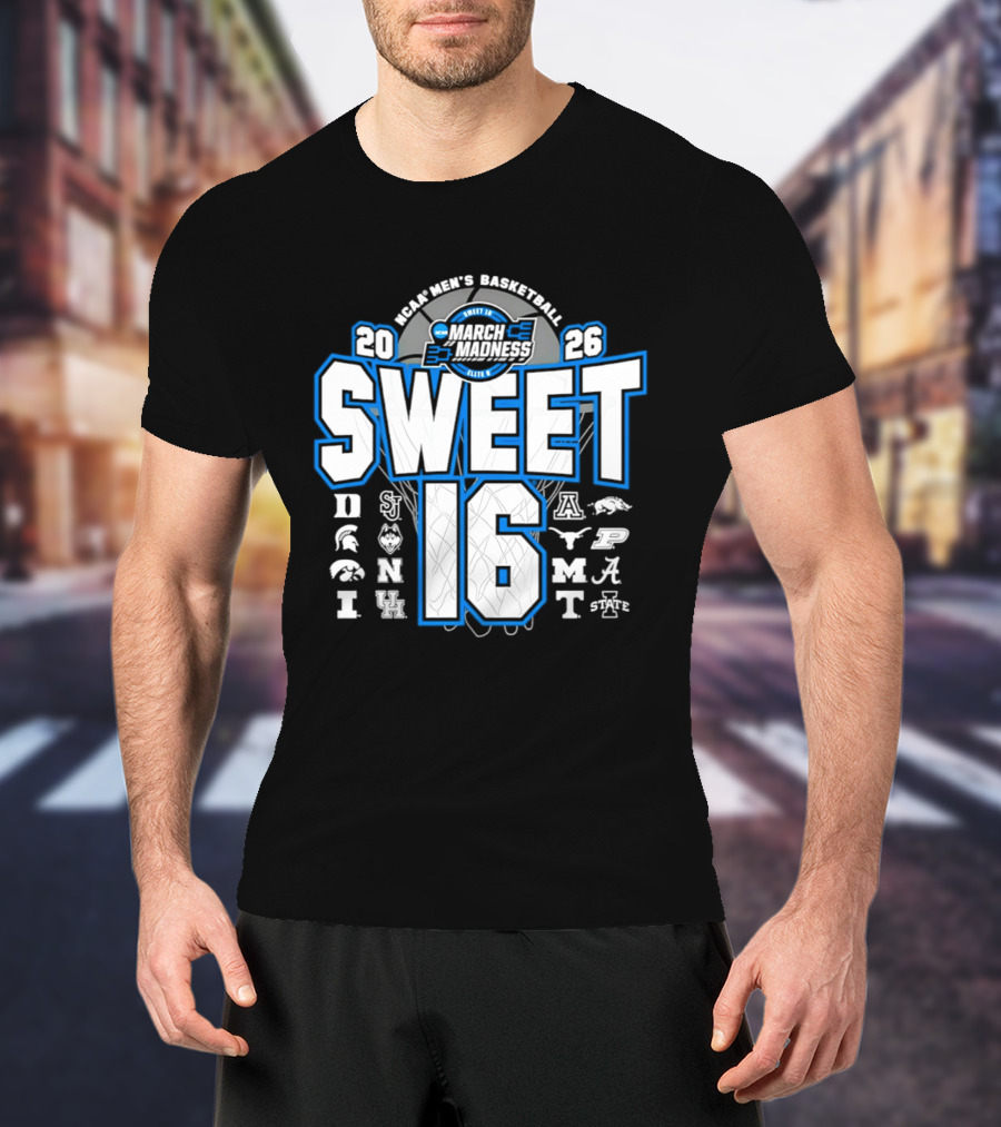 Houston Men's Basketball 2026 Sweet 16 College Teams Victory March Madness T-Shirt