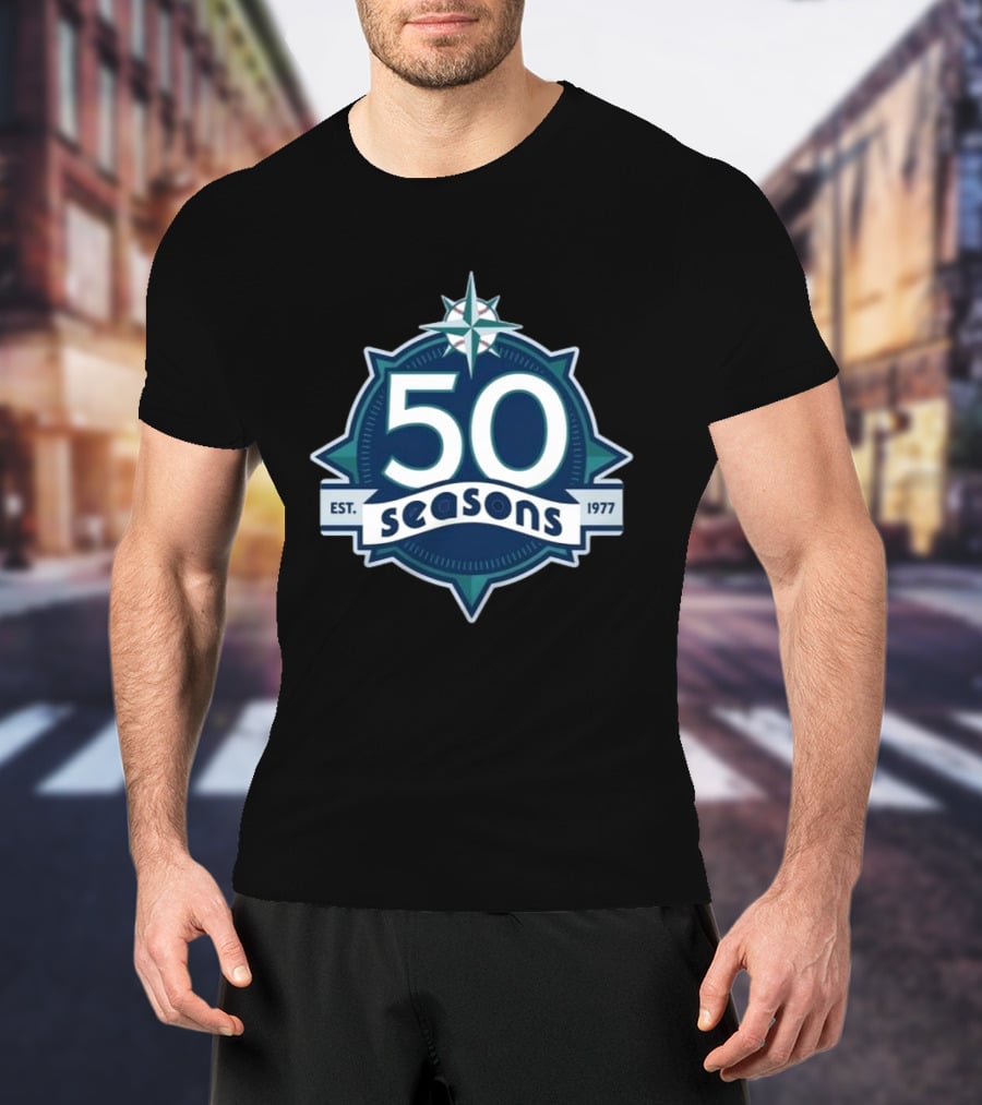 Cal Raleigh Seattle 50 Seasons Est. 1977 T-Shirt