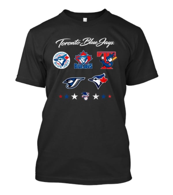Toronto Blue Jays 50th Season Anniversary Collection Logos 1977 2023 T-Shirt