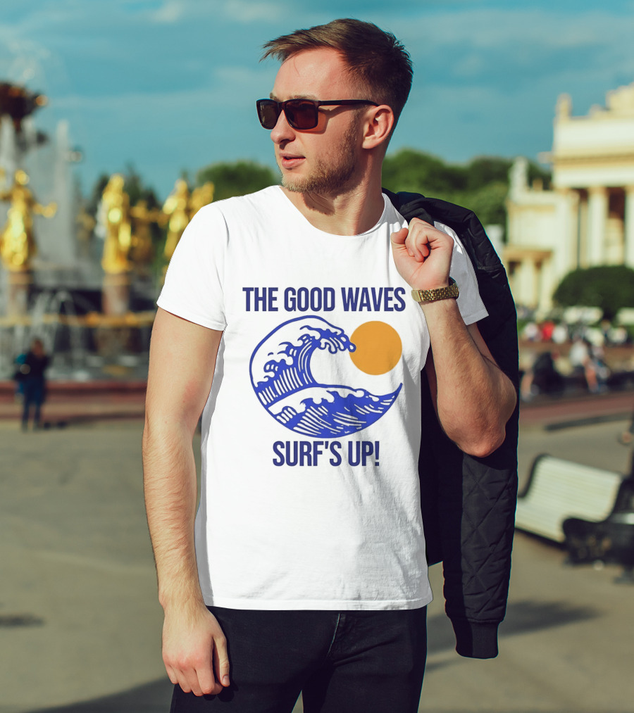 The Good Waves Surf's Up Sun And Wave T-Shirt