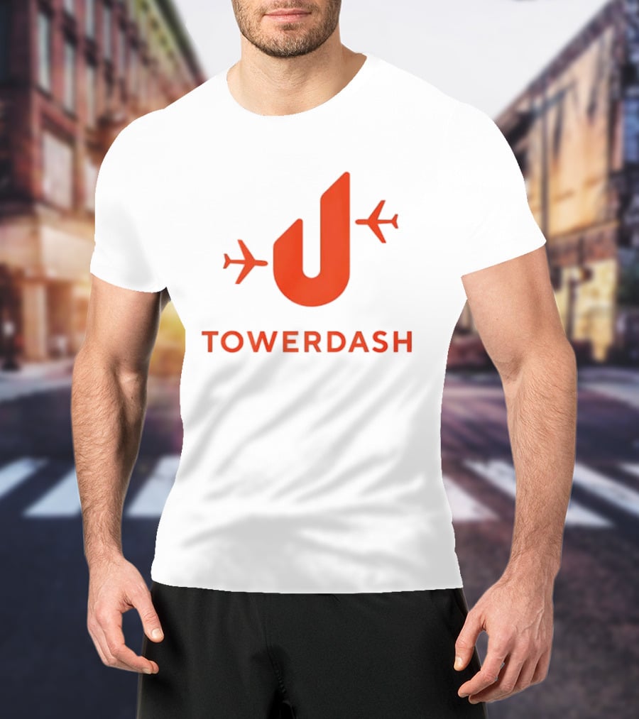 TOWER DASH Airplanes Iconic Red U Shape T-Shirt