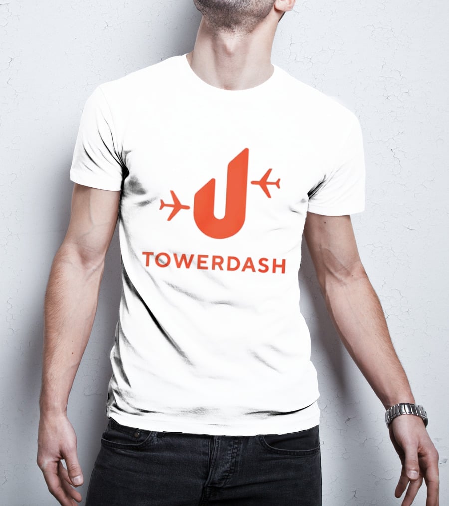 TOWER DASH Airplanes Iconic Red U Shape T-Shirt