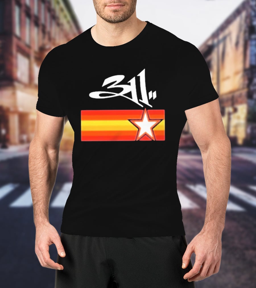 311 Band March 14 2026 Houston Star And Stripes T-Shirt