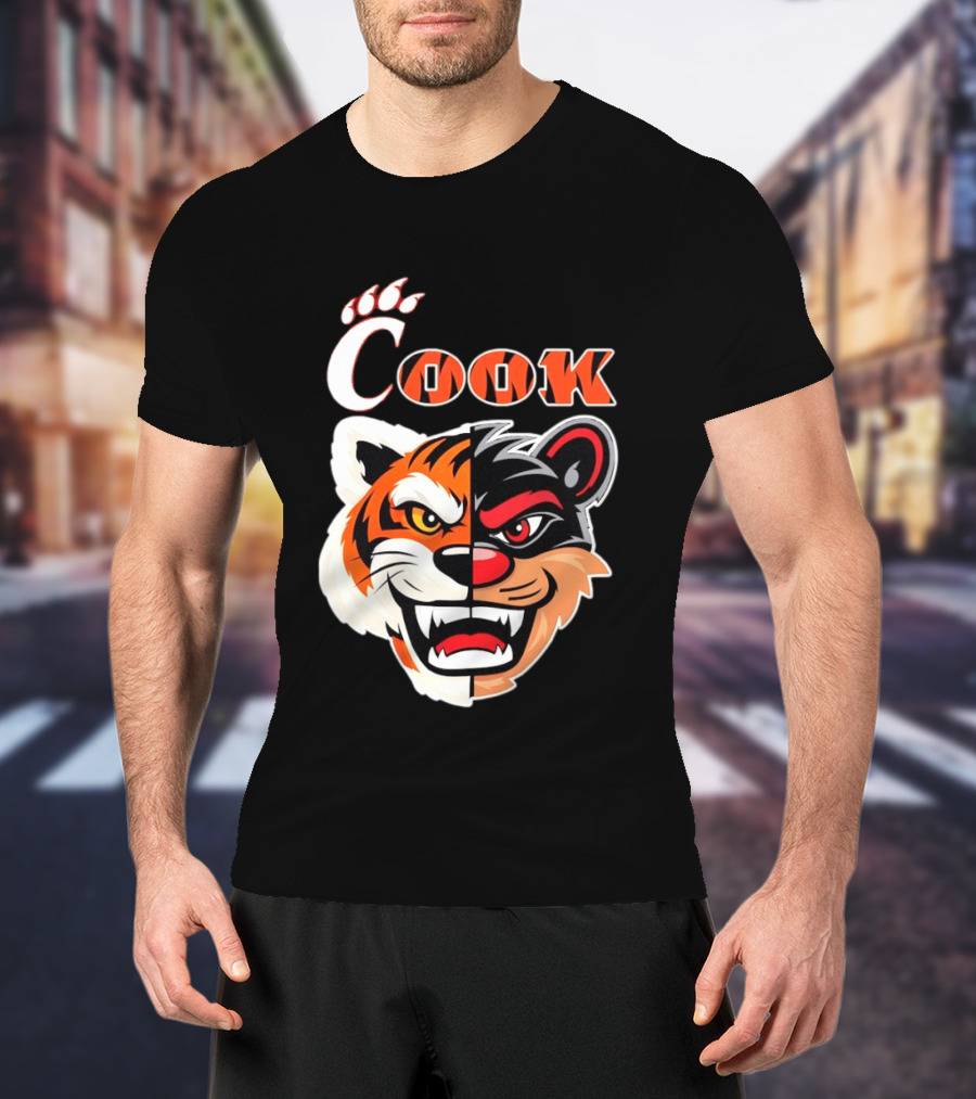 Cincinnati Bengals Bearcats Cook Split Face T-Shirt