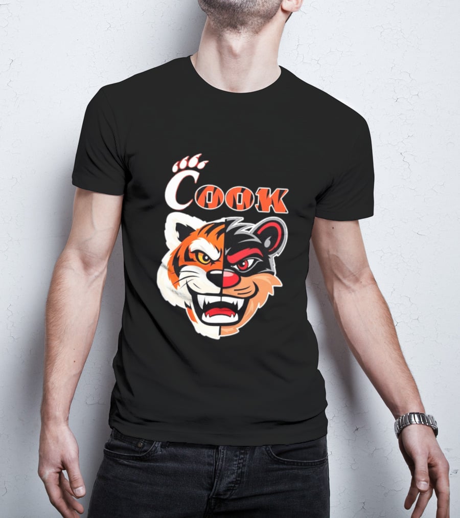 Cincinnati Bengals Bearcats Cook Split Face T-Shirt