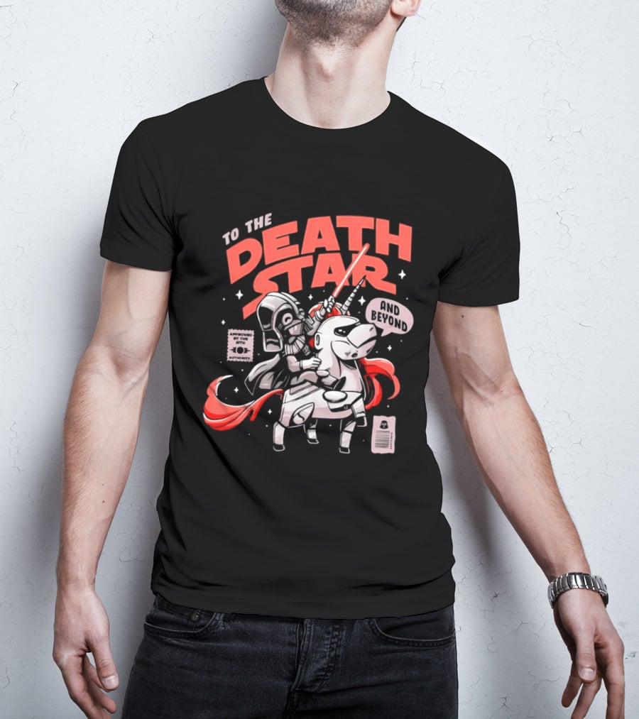 To The Death Star And Beyond Unicorn Wars T-Shirt