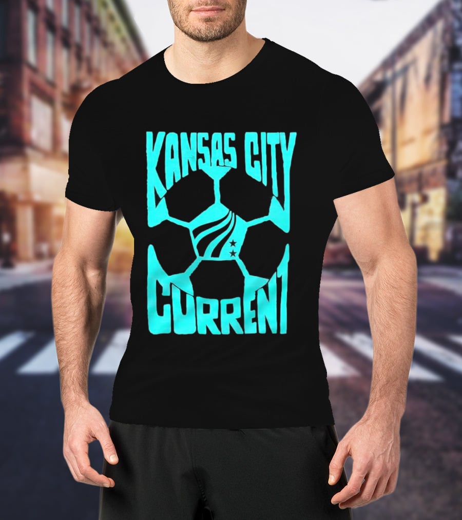 Kansas City Current NWSL Soccer Ball Kansas City Current T-Shirt