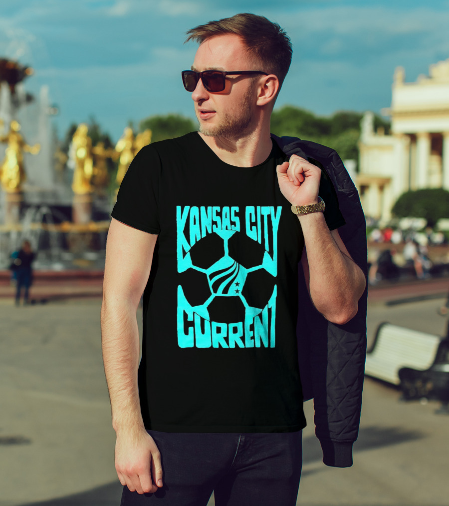 Kansas City Current NWSL Soccer Ball Kansas City Current T-Shirt
