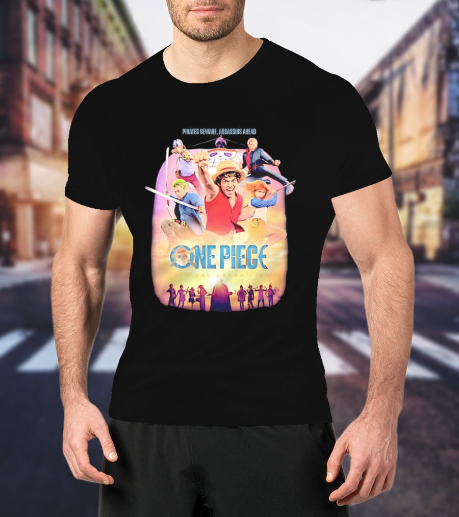 One Piece Luffy And Friends Pirates Journey To The Grand Line T-Shirt