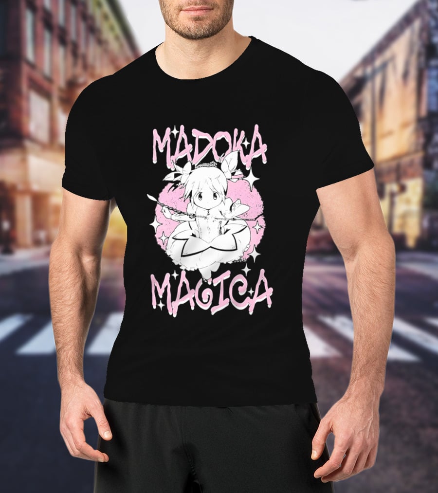 Madoka Magica Puella Magi Character Pink Tones T-Shirt