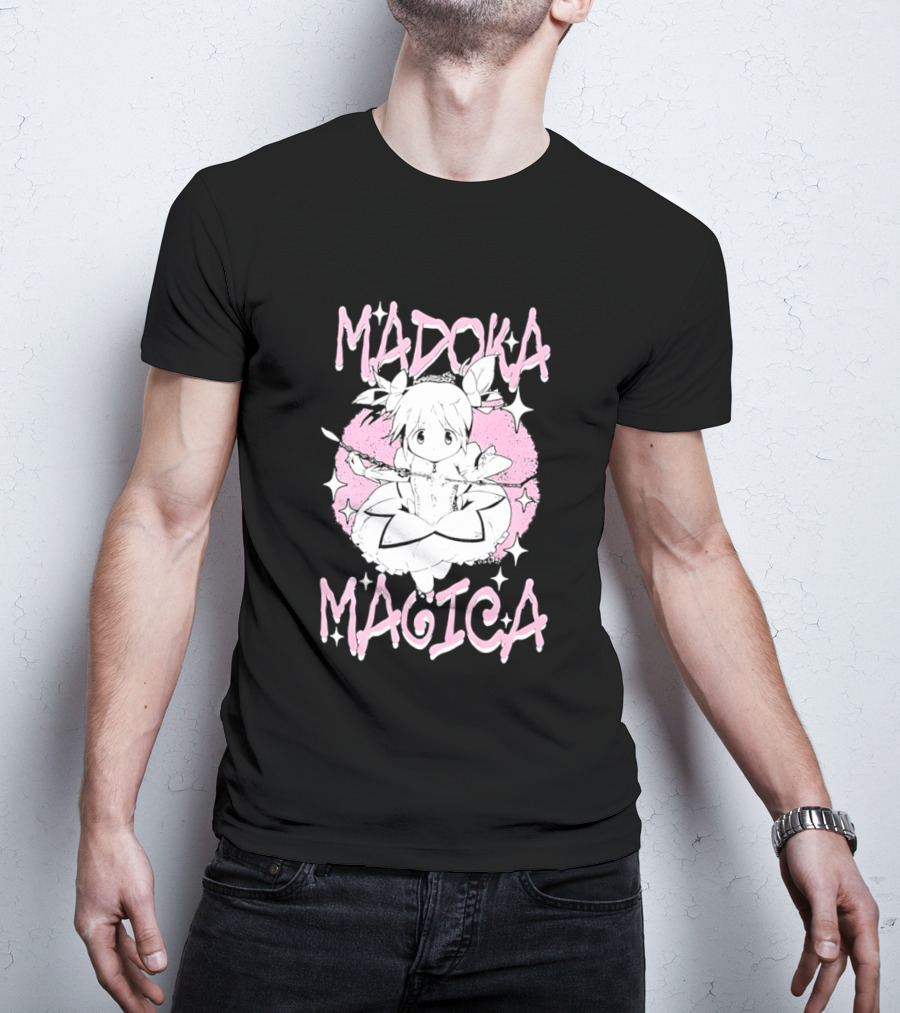 Madoka Magica Puella Magi Character Pink Tones T-Shirt