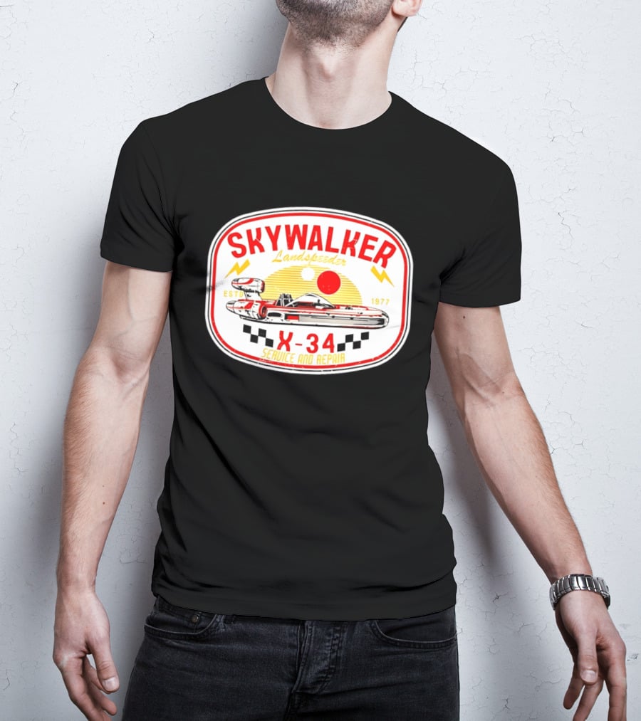 Skywalker Landspeeder X 34 Service And Repair Estd 1977 T-Shirt