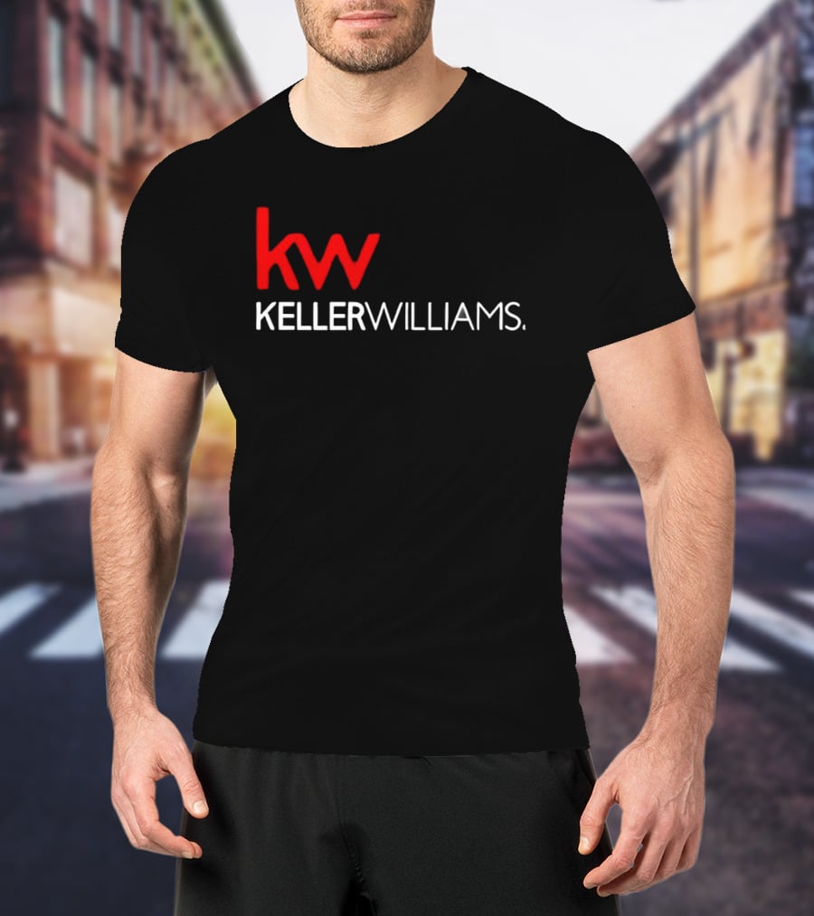Keller Williams KW Full Mixed Red And White Vertical T-Shirt