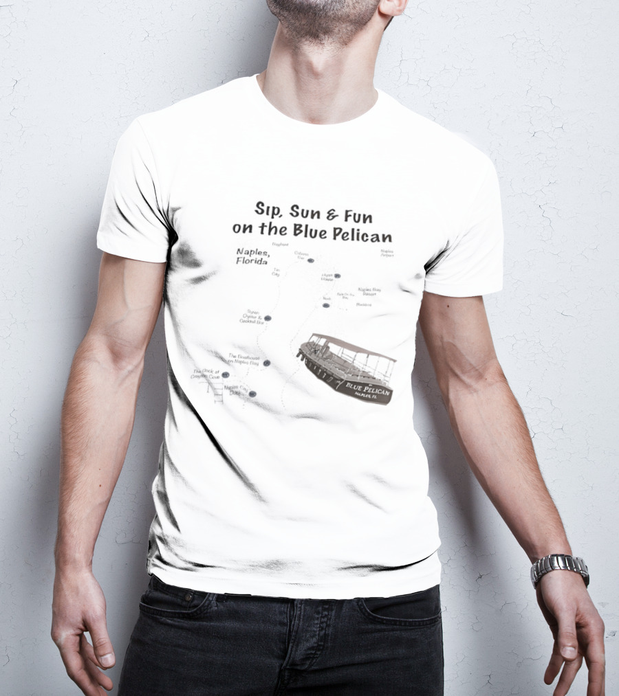 Sip Sun And Fun On The Blue Pelican Tropical Getaway Adventure T-Shirt