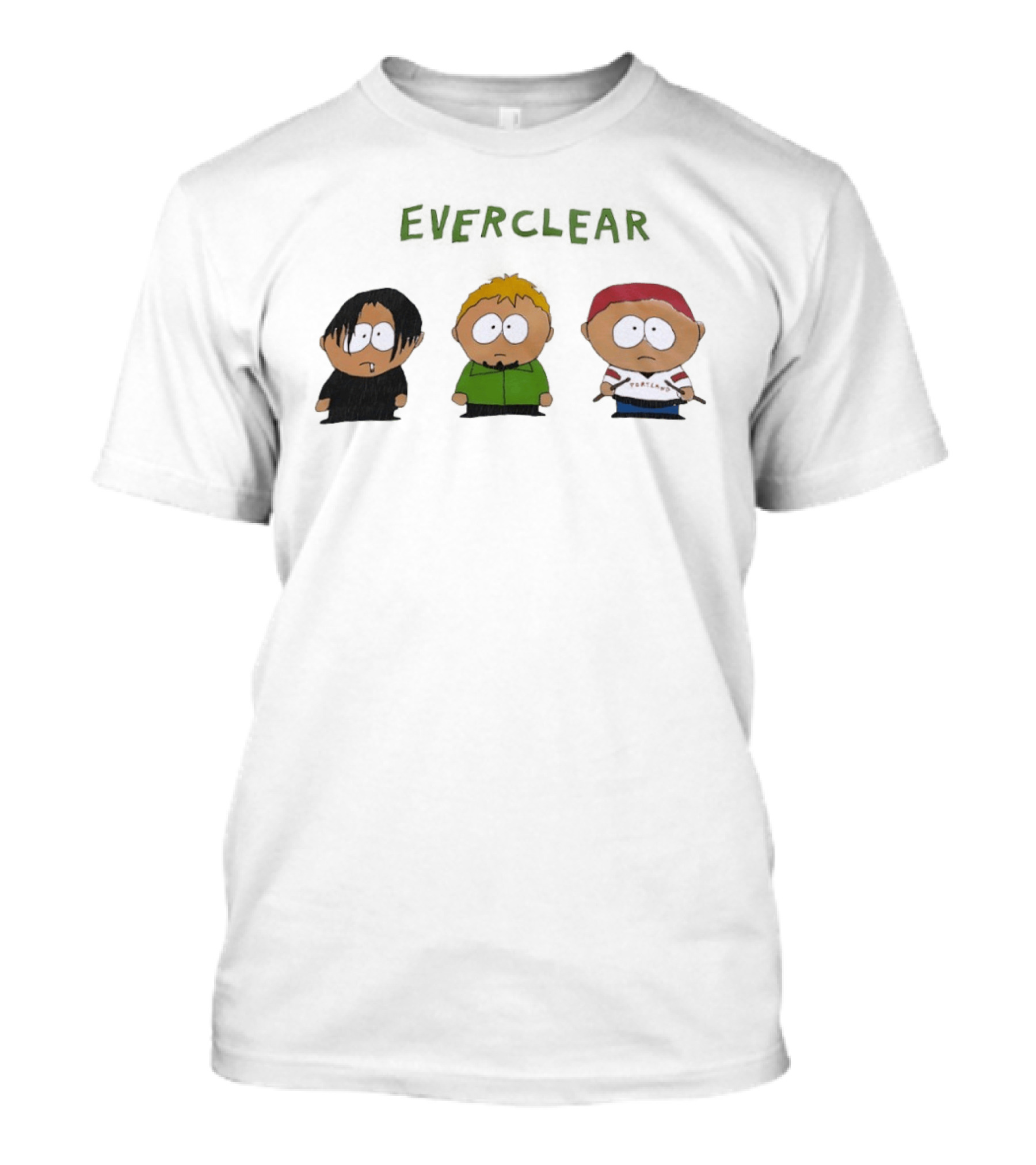South Park Characters Everclear Band Cartoon T-Shirt