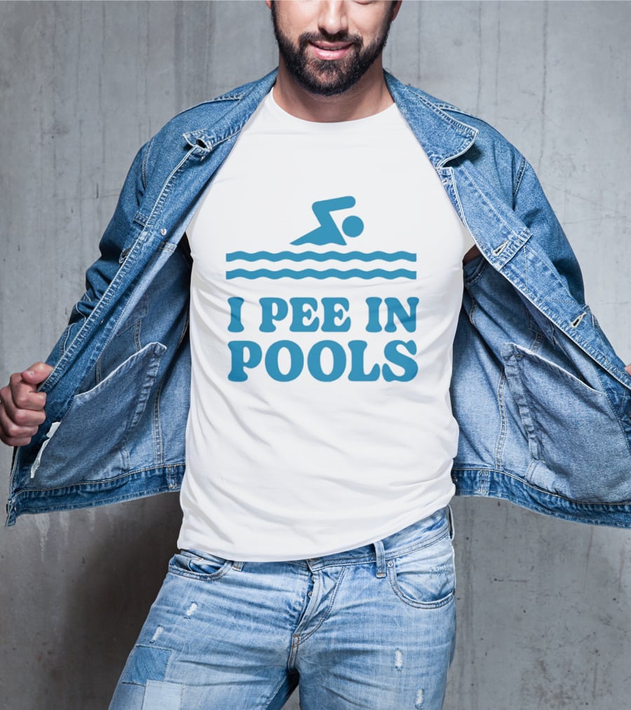 Zwemwater I Pee In Pools Swimmer Waves T-Shirt