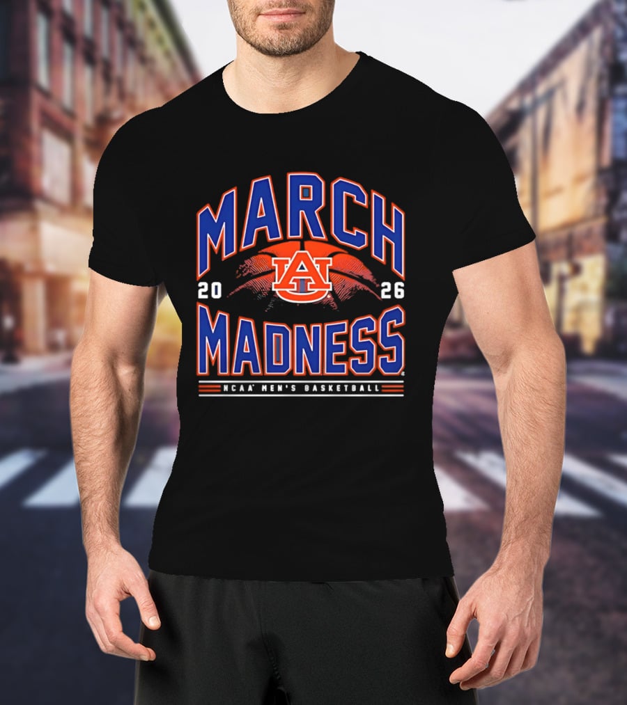 Auburn Tigers 2026 NCAA March Madness Men's Basketball T-Shirt