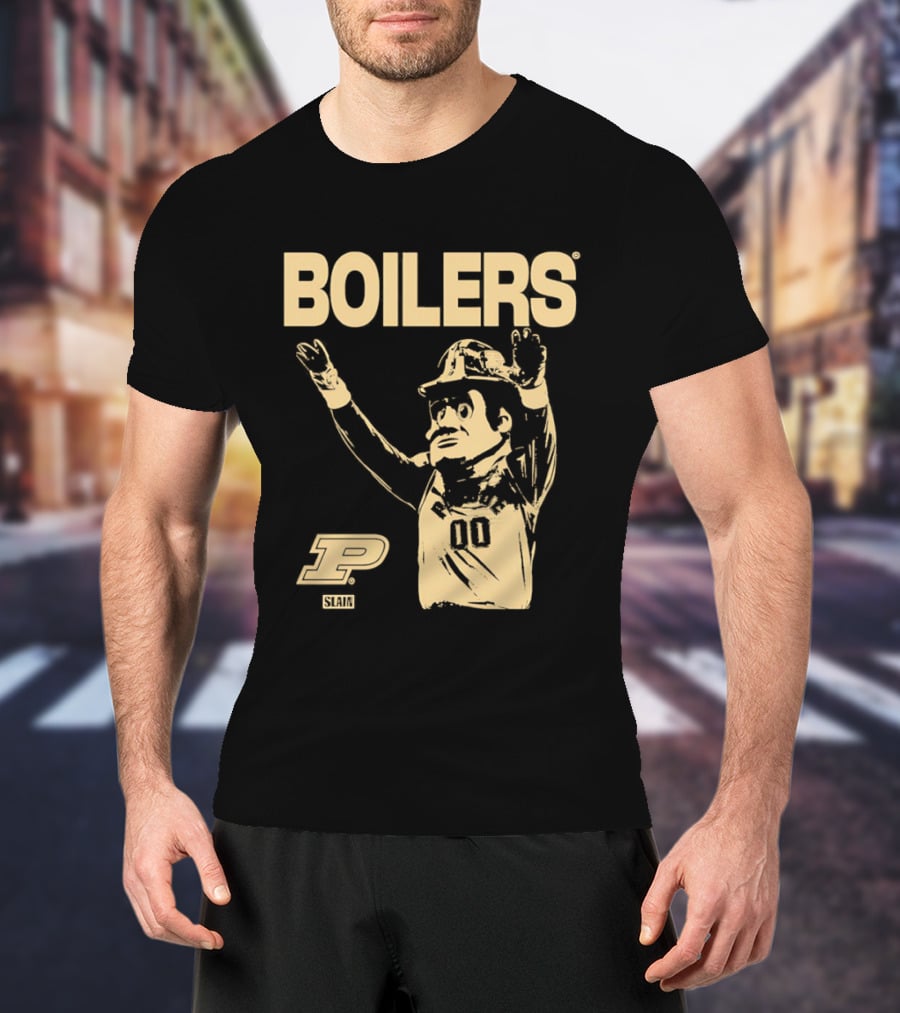 Boilers Purdue Boilermakers Slam Magazine Retro Team Spirit T-Shirt