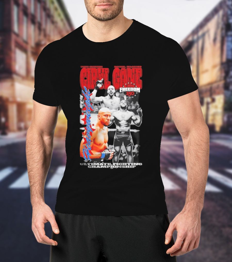 Ciryl Gane UFC Heavyweight Bon Gamin Paris Freedom 250 T-Shirt