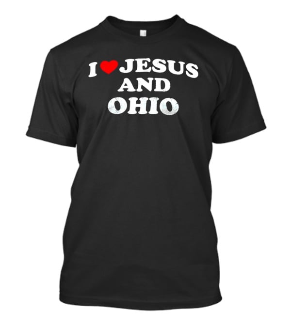 I Love Jesus Heart Ohio Passion T-Shirt
