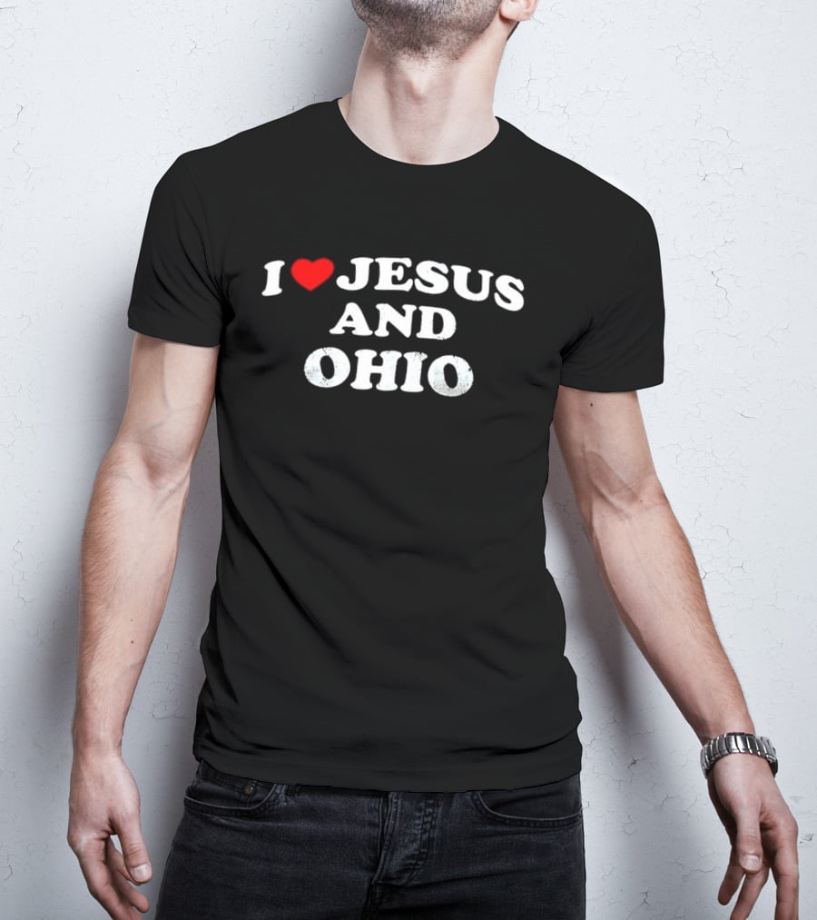I Love Jesus Heart Ohio Passion T-Shirt