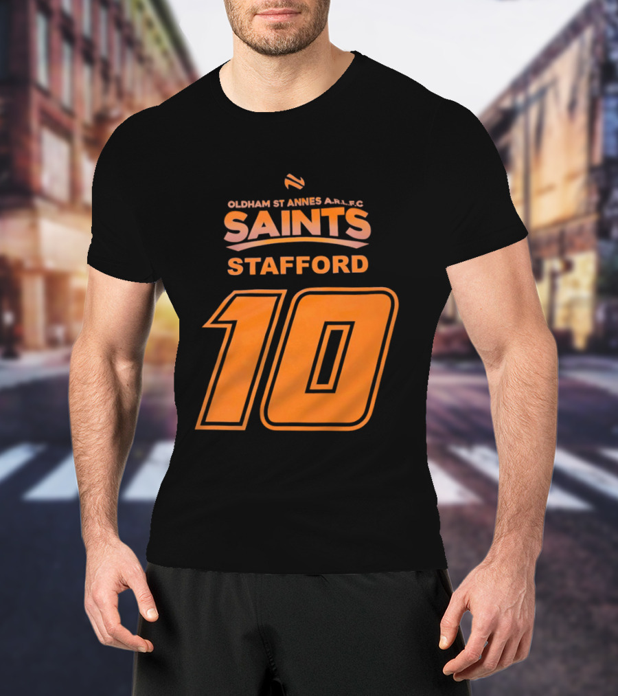 Oldham St Annes ARLFC Saints Stafford Number 10 T-Shirt